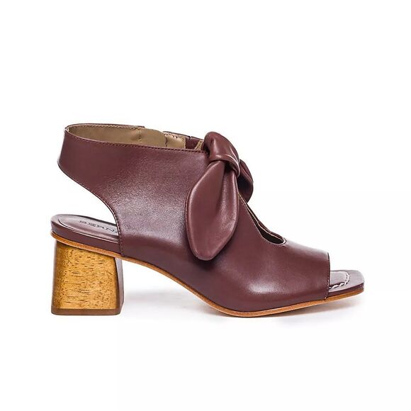 Bernardo Leather Lizzie Block Heels in Chocolate - Size 11 - Picture 1 of 6
